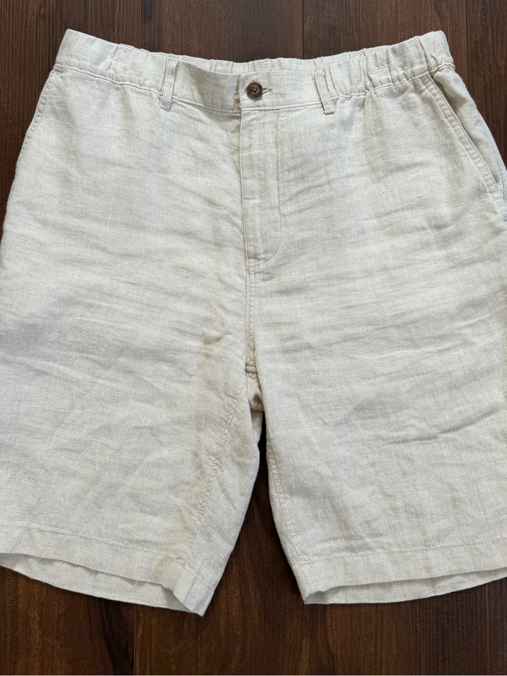 100% Linen Men’s Shorts Resort Casual Old Money Vacation Summer CARIBBEAN 38